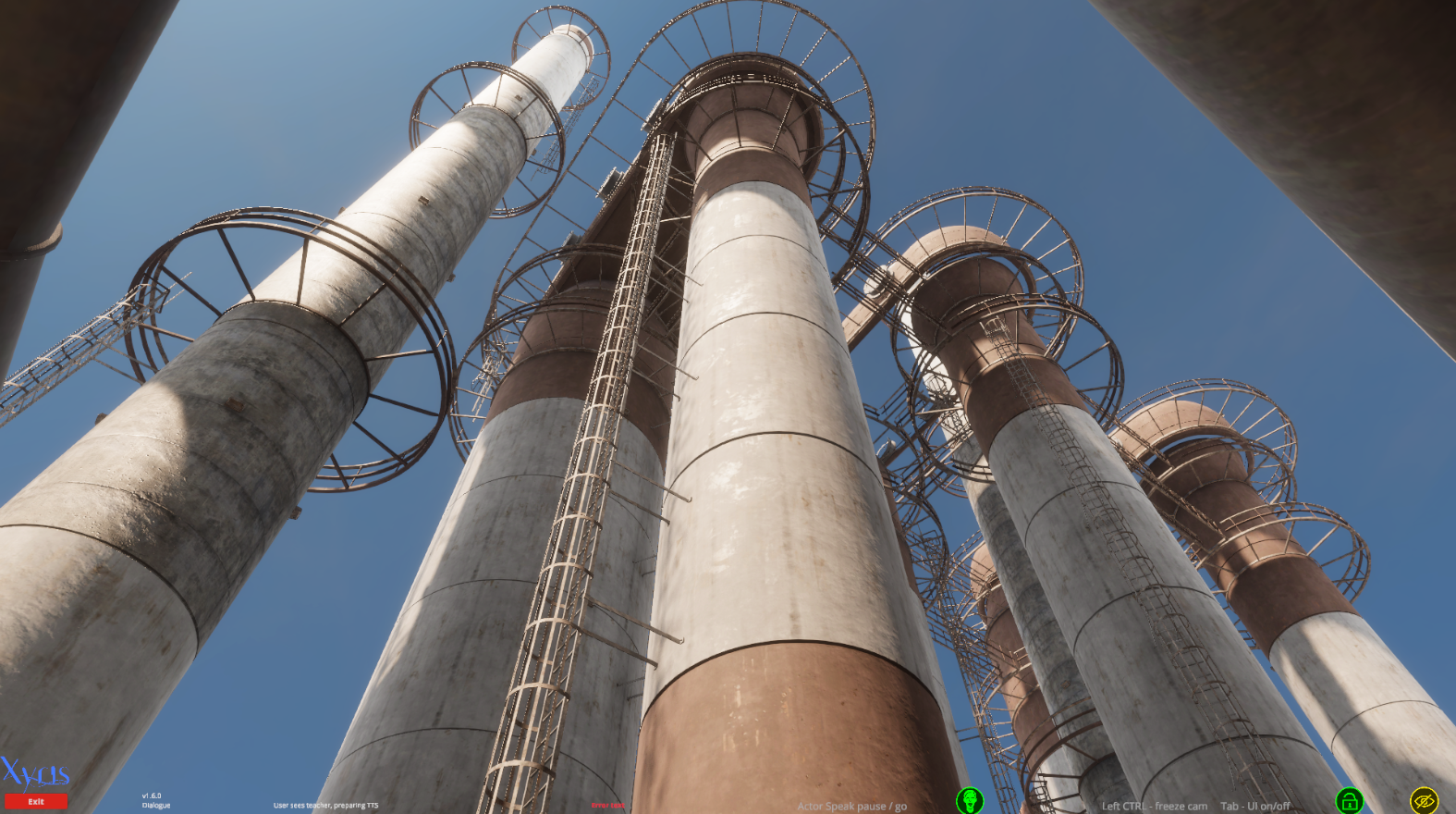 3D virtual refinery, with educational readouts